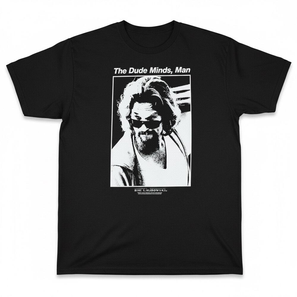 The Dude Minds Man Big Lebowski Graphic Tee American Classics